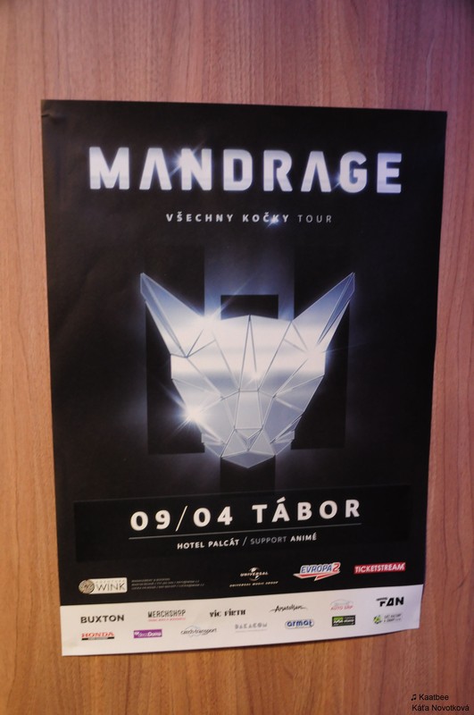MANDRAGE - VŠECHNY KOČKY TOUR - Sobota 9. 4. 2016 až Sobota 9. 4. 2016