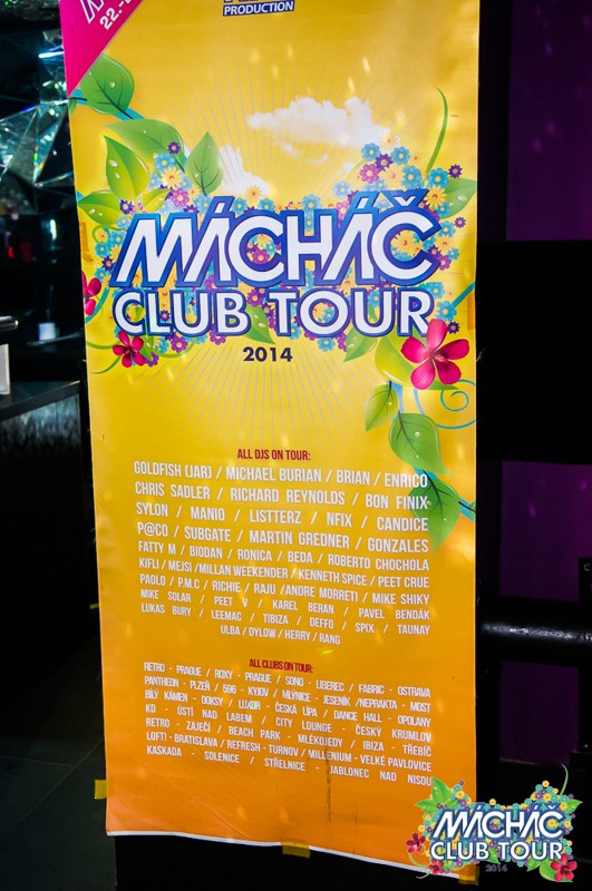 MÁCHÁČ CLUB TOUR - Pátek 15. 8. 2014