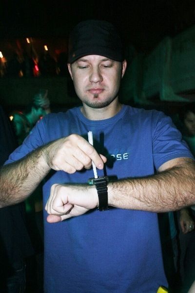 Human traffic night