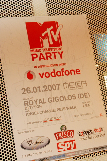 VODAFONE MTV PARTY - Pátek 26. 1. 2007