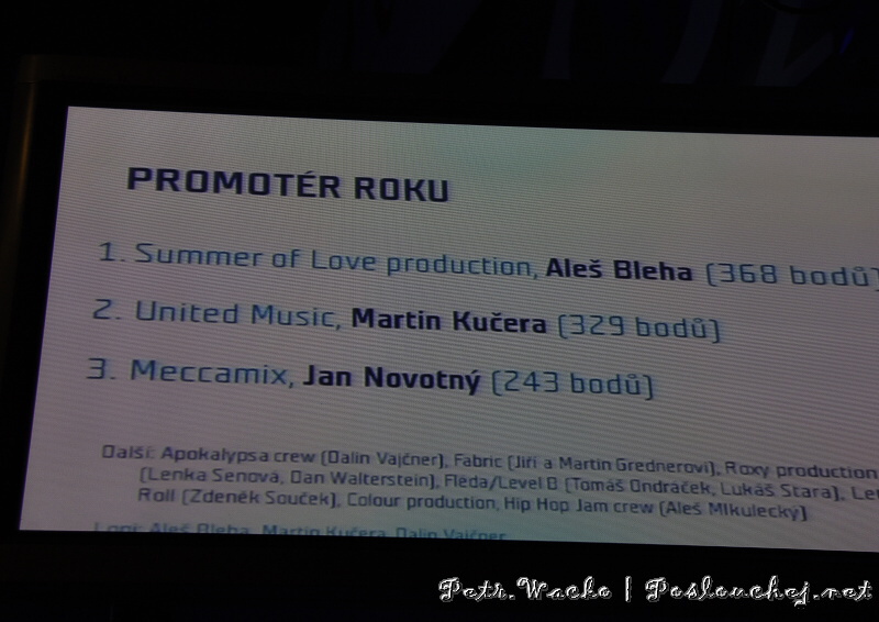DANCE MUSIC AWARDS - Pátek 10. 4. 2009