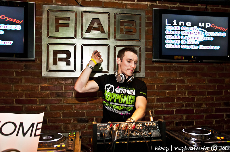 CRYSTAL PRESENTS MARCEL WOODS  - Sobota 18. 2. 2012