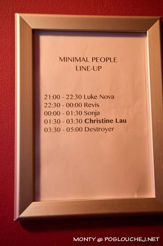 MINIMAL PEOPLE - Sobota 29. 9. 2012