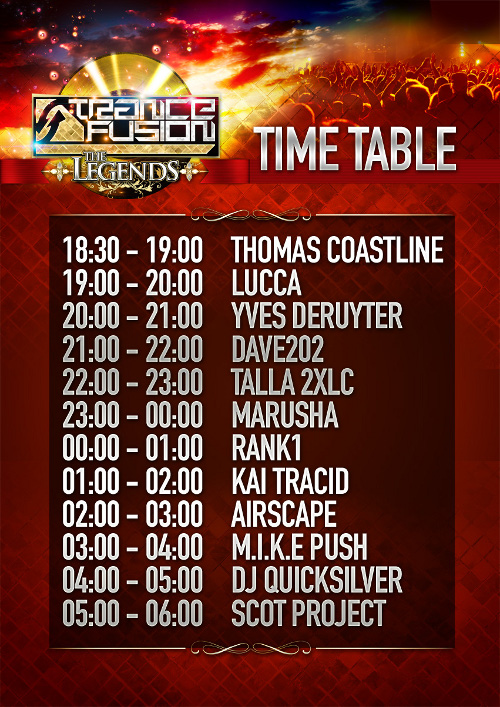 Trancefusion line up