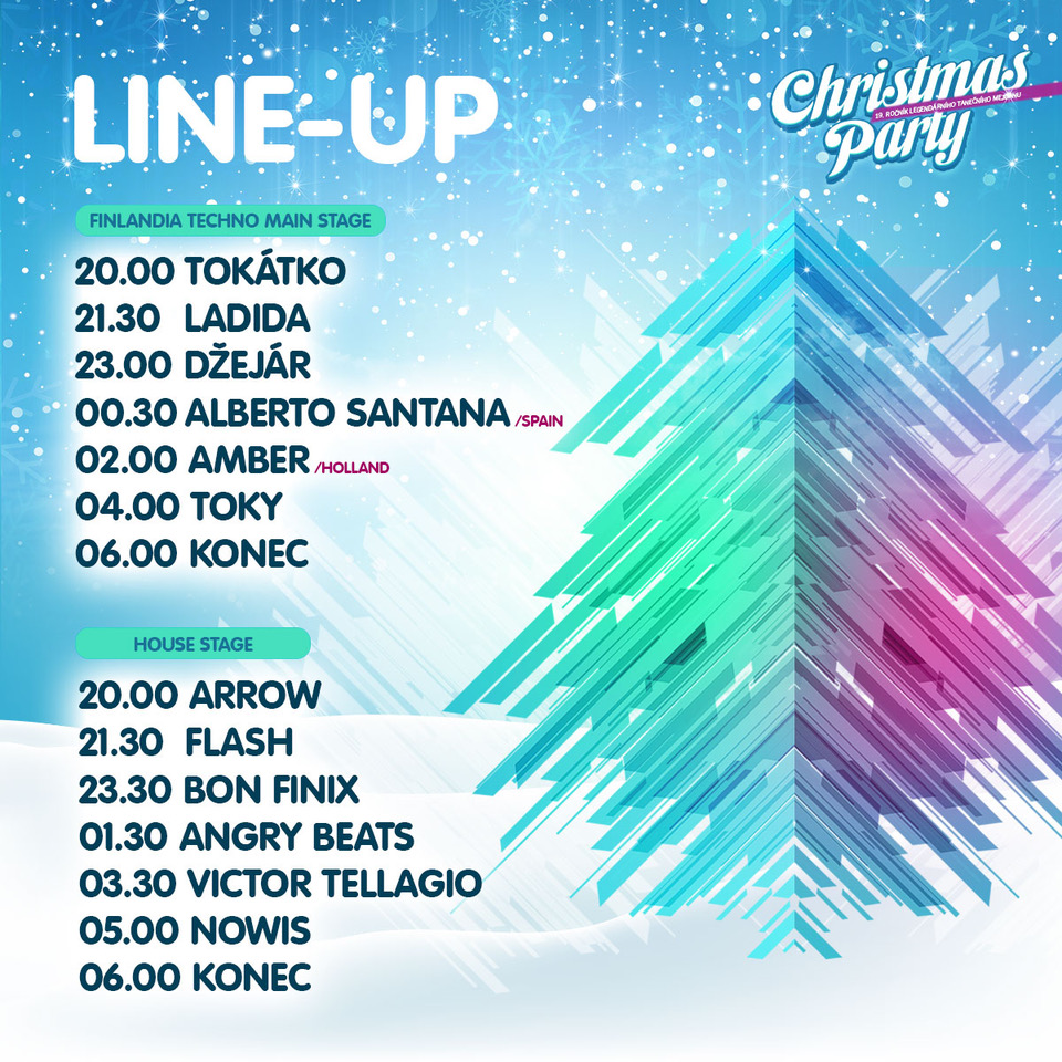 Christmas party line up