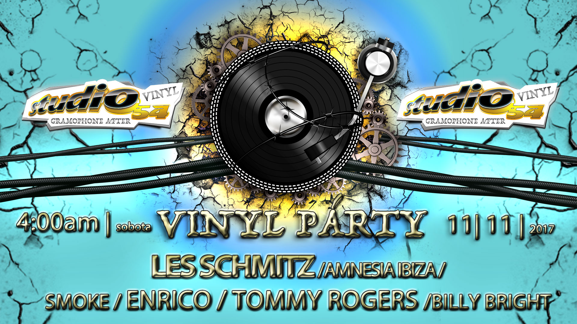 vinyl afterparty se španělským producentem Les Schmitzem (Amnesia Ibiza)