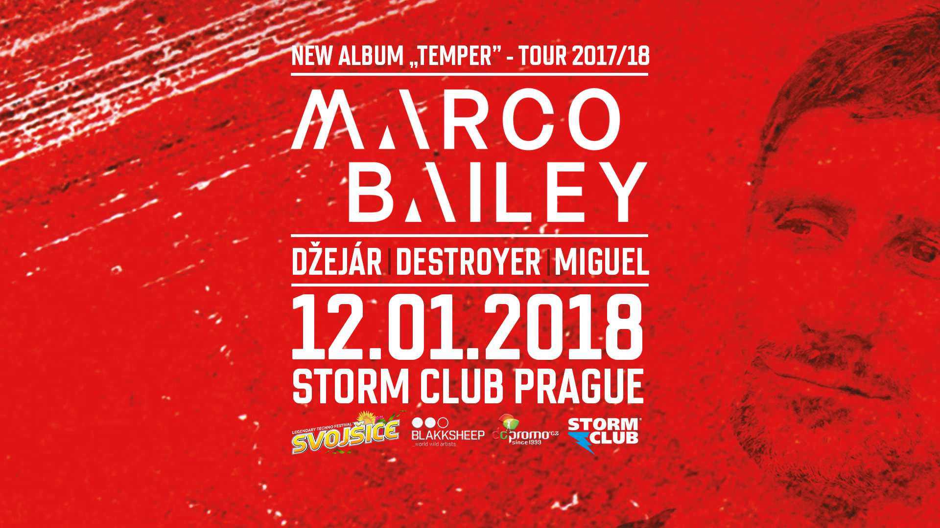 Marco Bailey představí tento pátek ve Stormu novou desku