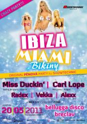 IBIZA MIAMI BIKINY PĚNOVÁ PARTY