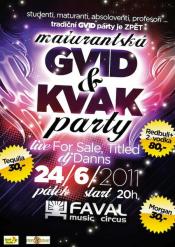 ZÁVĚREČNÁ GVID & KVAK PARTY